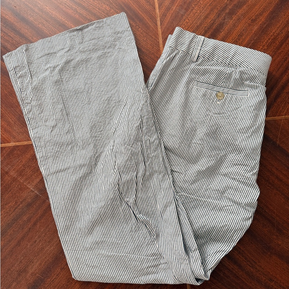 J. Crew Black and White Striped Women’s Pants